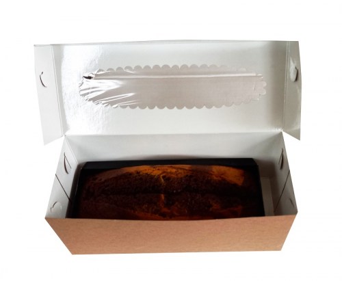 Χάρτινο Κουτί Kraft για Κέικ με Παράθυρο